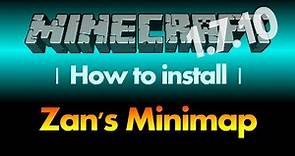 How to install Zan's Minimap 1.7.10 (VoxelMap) for Minecraft 1.7.10 (with download link)