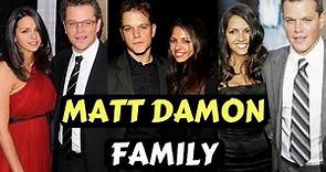 Actor Matt Damon Family Photos With Wife Luciana Bozán Barroso, Daughters, Father, Mother, Brothe