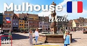 Mulhouse France Walking Tour 4K Alsace 2023 City Centre Street Walk Hotel de Ville