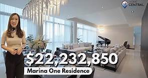 Inside a $22M Duplex Penthouse With Sea Views | Marina One Residences | Singapore Property Tour