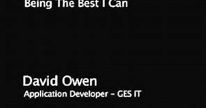 Being the Best I Can - David Owen