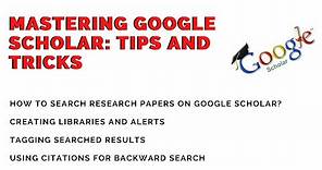 How to use and find Research Papers on Google Scholar? 10 Tips for Mastering Google Scholar
