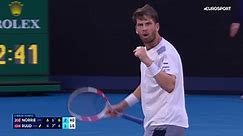 'Magnificent' - Cameron Norrie breaks Casper Ruud in crucial fourth set at Australian Open - Tennis video - Eurosport