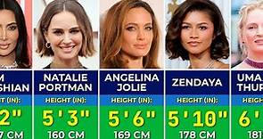 👧 Heights of Famous Hollywood Actresses in 2024 | Tallest and Shortest Actresses