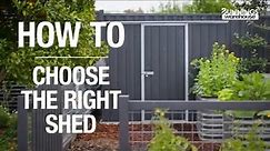 How to Choose the Right Garden Shed