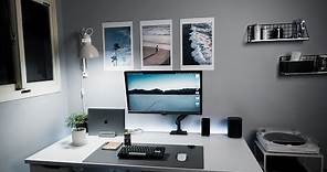 【極簡主義】完美的科技宅電腦桌 - 用桌面改造提升在家工作的效率 #極簡辦公桌 #WFH #房間佈置 #美化桌面