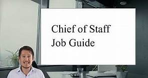 Chief of Staff: Job Description, Skills, and Career Insights