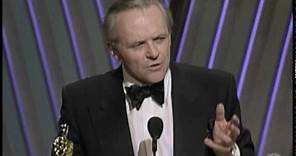 Anthony Hopkins Wins Best Actor | 64th Oscars (1992)