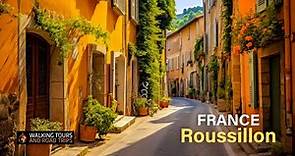 Roussillon France 🇫🇷 Beautiful French Village Tour 🌞 Most Charming Villages in France 💖 4k video