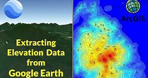 Extracting Elevation Data from Google Earth