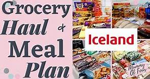 HUGE ICELAND DELIVERY ONLINE SHOPPING GROCERY HAUL & MEAL PLAN 2021 | MUMMY OF FOUR UK HAUL