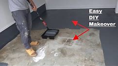 How to paint concrete floors - DIY makeover