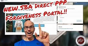 NEW SBA Direct PPP Forgiveness Portal
