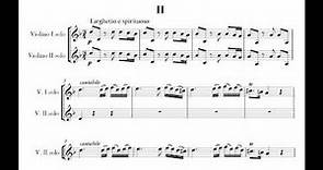 Vivaldi, Antonio L. (1678-1741) violin concerto for 2 violins in A minor opus 3 no. 8, RV 522
