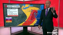 Severe weather targets major East Coast cities
