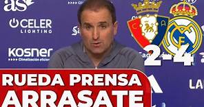 OSASUNA 2- REAL MADRID 4 | ARRASATE, RUEDA PRENSA completa: Ancelotti, Vinicius...