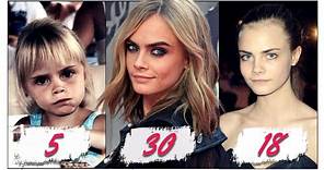 Cara Delevingne transformation from 0 to 30 years old