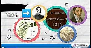 Gobiernos Centralistas y la Constitución de 1836.