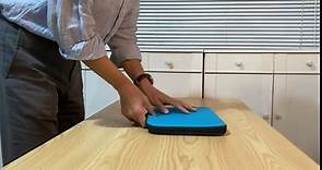 17.3 Inch Foldable Laptop Sleeve Slim Case Lightweight Bag Notebook Computer Carrying Flip Cover (Black)