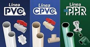 Características de tubos y conexiones en PVC, CPVC y PPR para plomería ANBEC.
