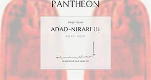 Adad-nirari III Biography - King of Assyria