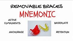 Orthodontic removable appliance(MNEMONIC)