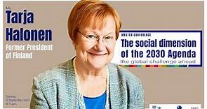 Lecture by Ms. Tarja Halonen, Former President of Finland