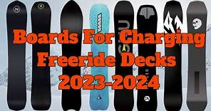 The Top 5 Freeride Snowboards of 2023-2024