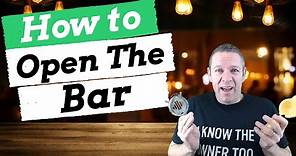 Bartender Training - How to Open & Set-Up the Bar