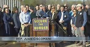 Arizona Congressman Juan Ciscomani joins Speaker of House at border