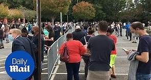 2020 Election: Georgia residents wait on long lines to cast ballots