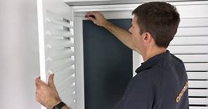 Quick and easy way to fit shutters - no drilling needed!