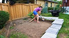 DIY Pavers Installation Timelapse (Digging out sloped yard!)