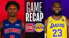 Game Recap: Lakers 125, Pistons 111