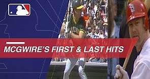 A look at Mark McGwire's first and last hits