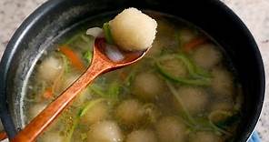 Potato Dumpling Soup (Gamja-ongsimi-guk: 감자옹심이국)