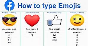 Facebook Emojis Meaning I How to type Facebook Emojis