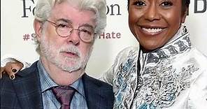George Lucas and Mellody Hobson's Lovely family ❤❤❤ #celebrity #love #family #shorts