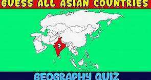 Guess Asia Countries From Map