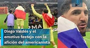 Diego Valdés y el emotivo festejo con la afición del americanista I América CAMPEÓN