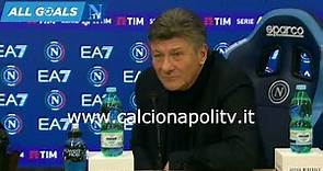 Napoli-Cagliari 2-1 16/12/23 conferenza stampa Walter Mazzarri