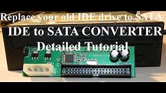 Replace or upgrade IDE to SATA dvd Drive or Hard Drive