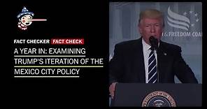 Fact Check: A look at Trump's Mexico City Policy a year in