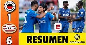 PSV le dio paliza al Excelsior y sumó triunfo por 1-6. Asistencia de Erick Gutiérrez | Eredivisie