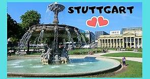 STUTTGART: Schlossplatz (Palace Square), magnificent fountain #travel #stuttgart