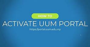 How to activate UUM Portal