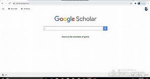 How to get your Google Scholar ID?