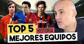 TOP 5 MEJORES EQUIPOS DE FÚTBOL DE LA HISTORIA por Maldini | Un equipo español es el n1