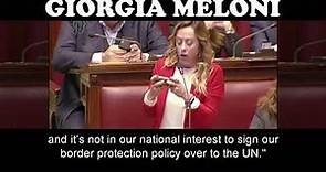 Extraordinary speech by Giorgia Meloni on UN Global Compact in Italian parliament, English subtitles