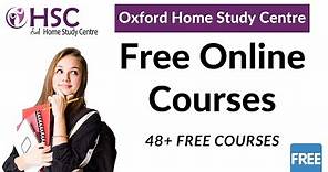 Oxford Home Study Centre Free Online Courses | 48 Free Courses | Oxford HSC